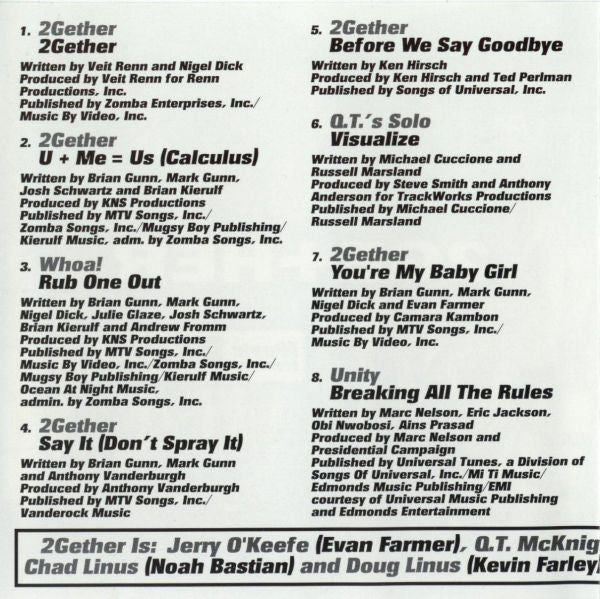 2Ge+her : Music From The MTV Original TV Movie (CD, Album)