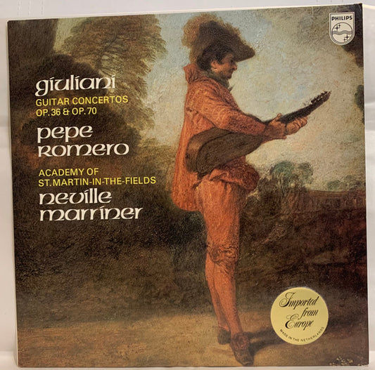 Mauro Giuliani (2) / Pepe Romero, The Academy Of St. Martin-in-the-Fields, Sir Neville Marriner : Guitar Concertos Op. 36 & Op. 70 (LP)