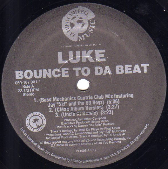 Luke : Bounce To Da Beat (12")