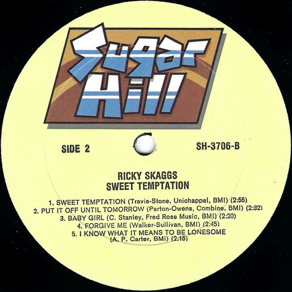 Ricky Skaggs : Sweet Temptation (LP, Album)