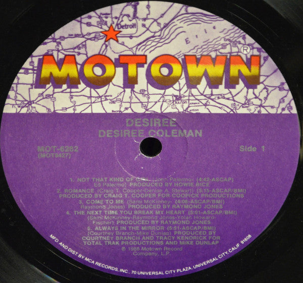 Desiree Coleman : Desiree (LP, Album)