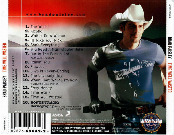 Brad Paisley : Time Well Wasted (HDCD, Album)