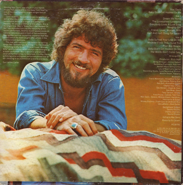 Mac Davis : Baby Don't Get Hooked On Me (LP, Album, RP)