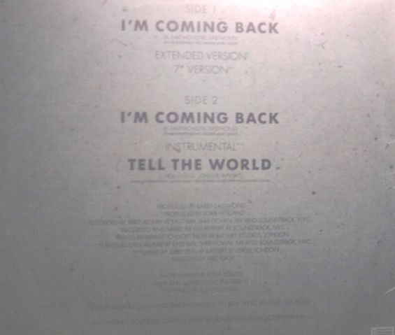 Vanessa Bell Armstrong : I'm Coming Back (12", Promo)