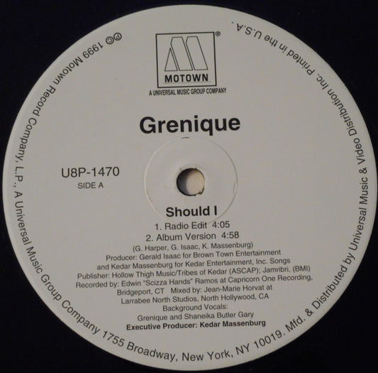 Grenique : Should I (12", Single)