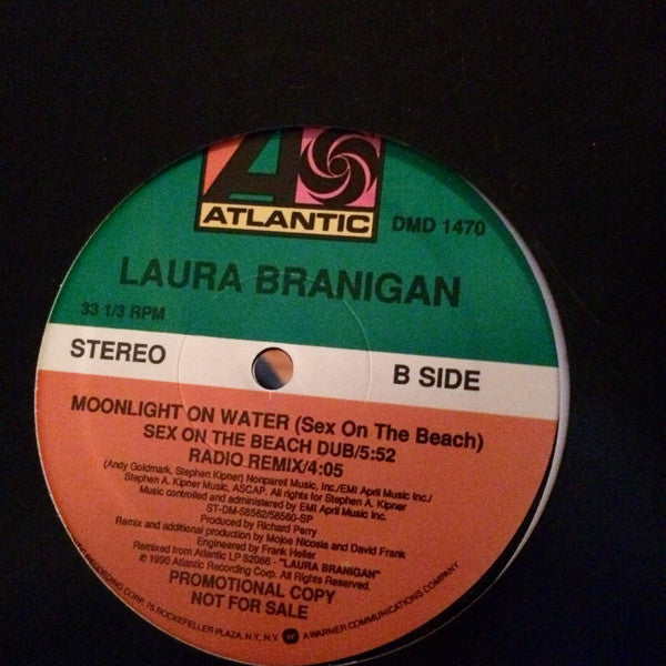 Laura Branigan : Moonlight On Water (12", Promo)