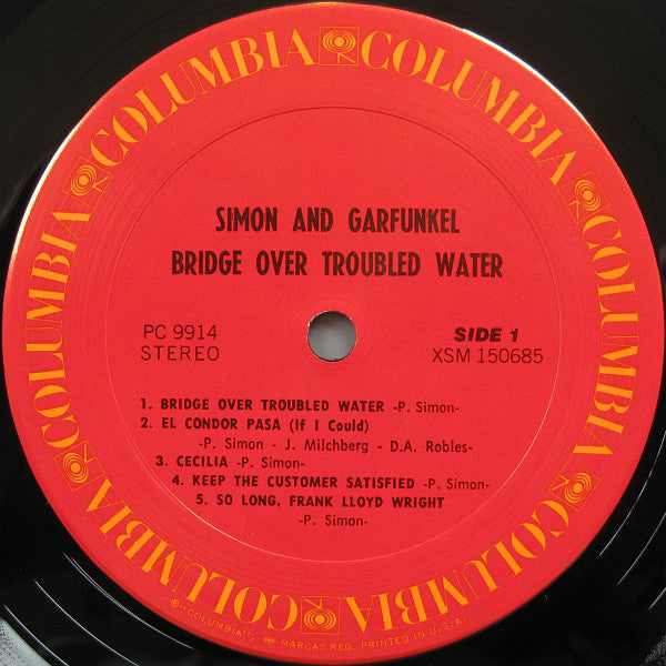 Simon & Garfunkel : Bridge Over Troubled Water (LP, Album, RE)