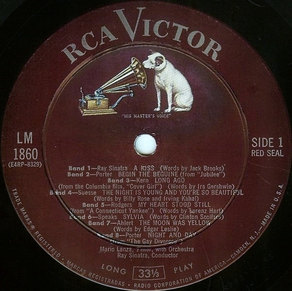 Mario Lanza : A Kiss And Other Love Songs (LP, Album)