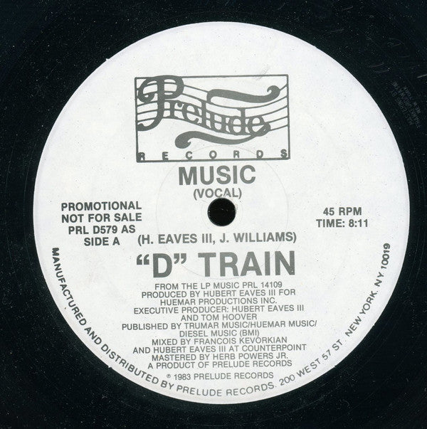 D-Train : Music (12", Promo)