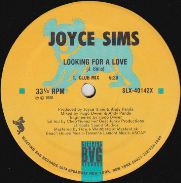 Joyce Sims : Looking For A Love (12")