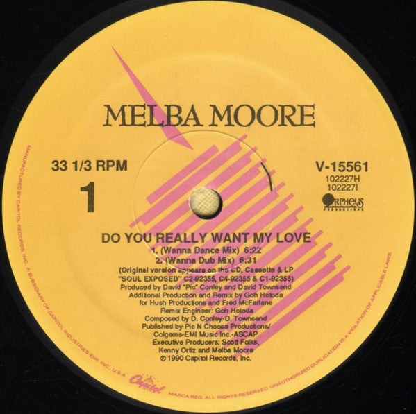 Melba Moore : Do You Really Want My Love (12")