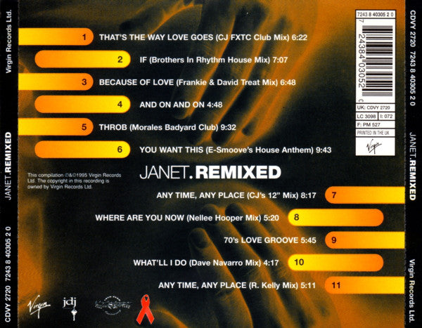 Janet Jackson : Janet.Remixed (CD, Comp)