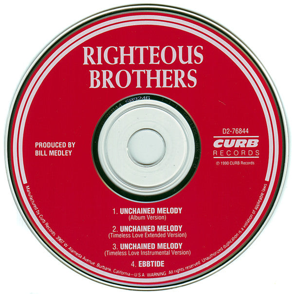 Righteous Brothers* : Unchained Melody/Ebbtide (CD, Maxi)