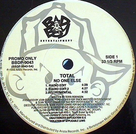 Total : No One Else (12", Promo)