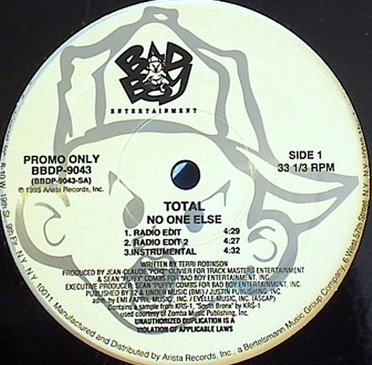 Total : No One Else (12", Promo)