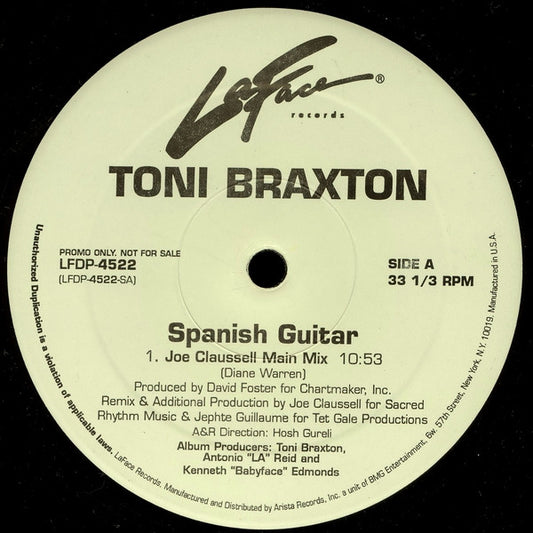 Toni Braxton : Spanish Guitar (12", Promo)