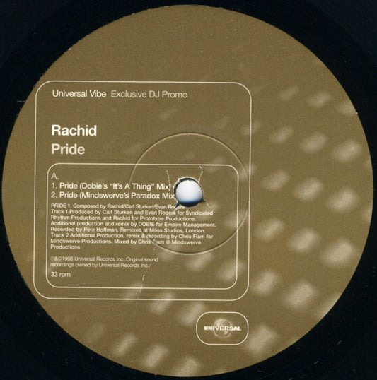 Rachid : Pride (12", Promo)
