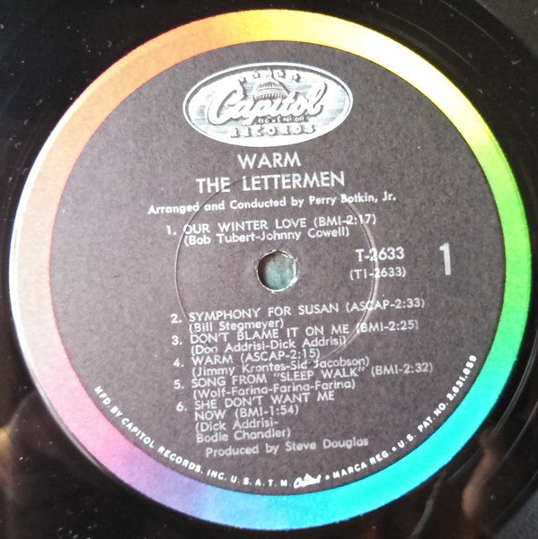 The Lettermen : Warm (LP, Mono, Scr)