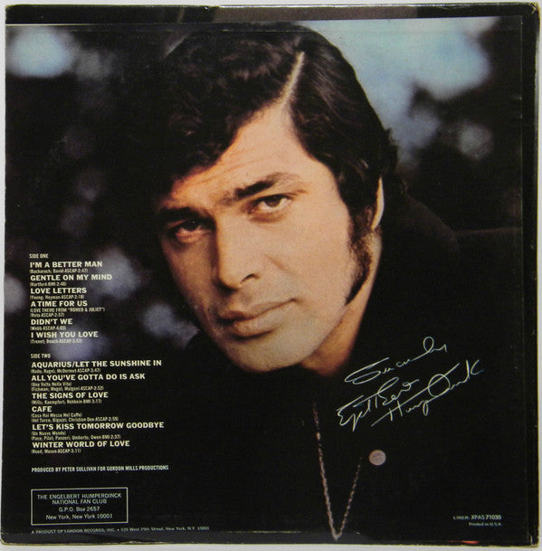 Engelbert Humperdinck : Engelbert Humperdinck (LP, Album)