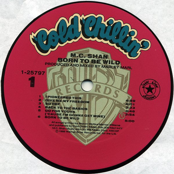 MC Shan : Born To Be Wild (LP, Album, All)