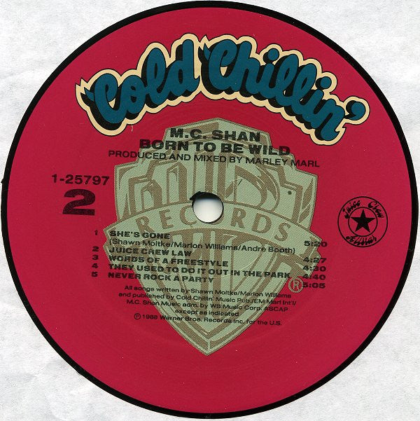 MC Shan : Born To Be Wild (LP, Album, All)