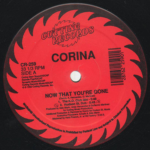 Corina : Now That You're Gone (12")