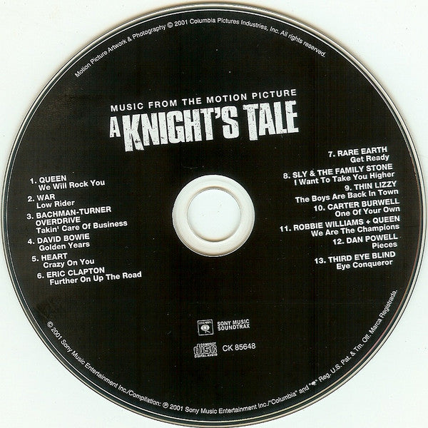 Various : A Knight's Tale (Music From The Motion Picture) (CD, Comp)