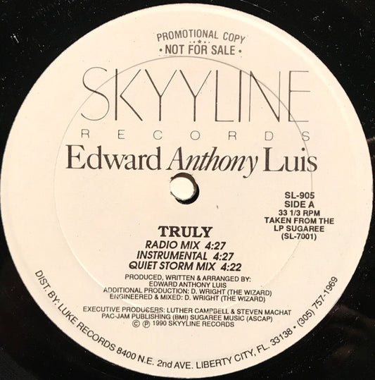 Edward Anthony Luis : Truly (12", Promo)
