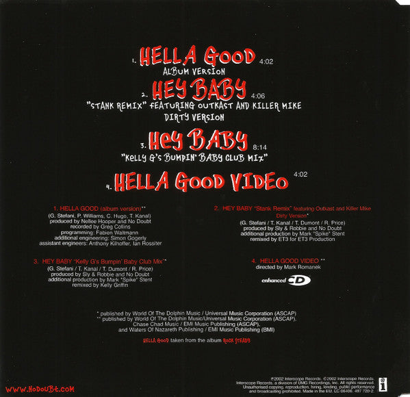 No Doubt : Hella Good (CD, Single, Enh)