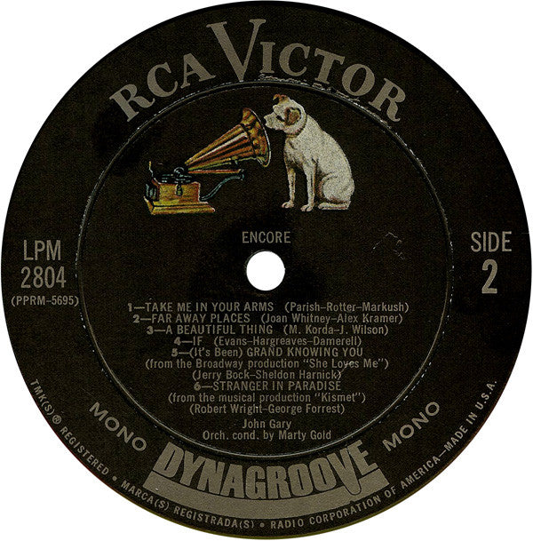 John Gary : Encore (LP, Album, Mono, Roc)
