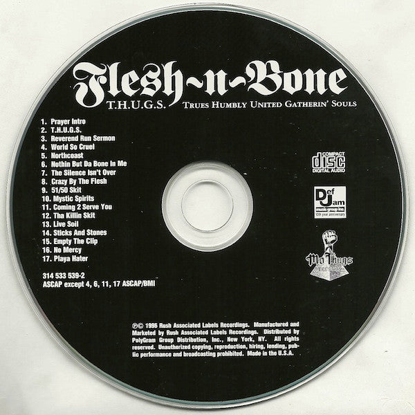 Flesh-N-Bone : T.H.U.G.S. Trues Humbly United Gatherin' Souls (CD, Album)