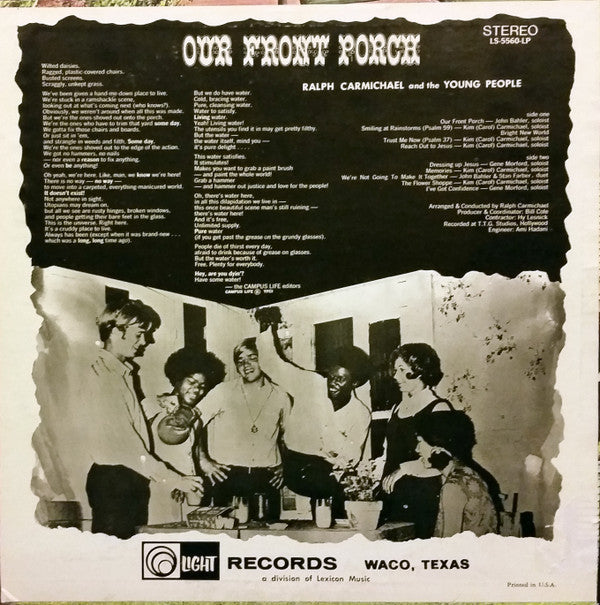 Ralph Carmichael And The Young People : Our Front Porch (LP, Album)