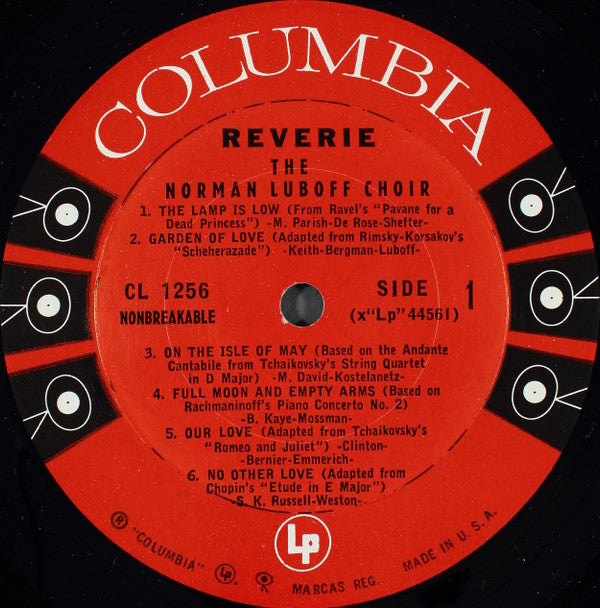 Norman Luboff Choir : Reverie (LP, Album, Mono)