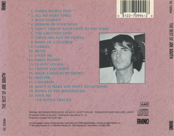 Joe South : The Best Of Joe South (CD, Comp)