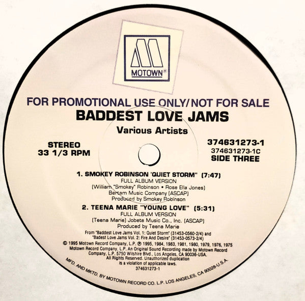 Various : Funkology: Baddest Love Jams (2x12", Comp, Promo)