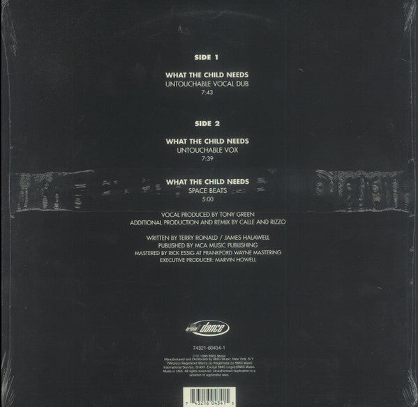 Hannah Jones : What The Child Needs (Remix Package 4) (12")
