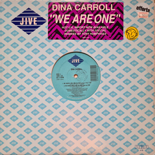 Dina Carroll : Me Sienta Sola (We Are One) (12")