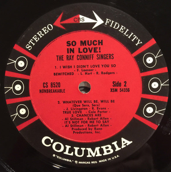 Ray Conniff And The Singers : So Much In Love (LP, Album)