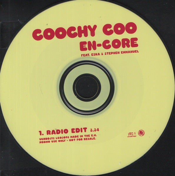 En-Core Feat. Eska Mtungwazi & Stephen Emmanuel : Coochy Coo (CD, Single, Promo)