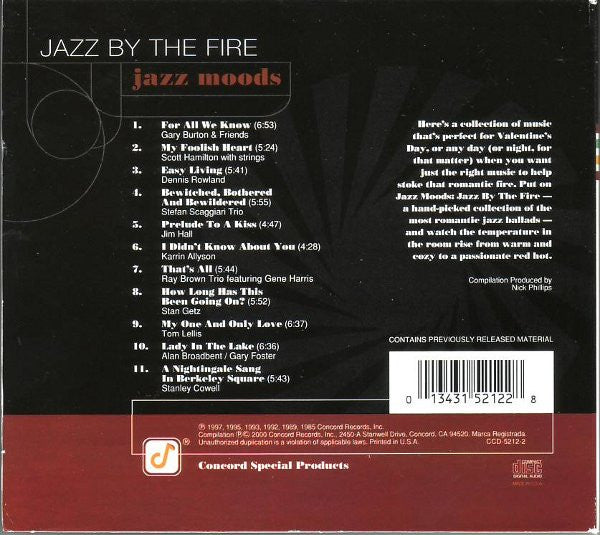 Various : Jazz Moods: Jazz By The Fire (CD, Comp)
