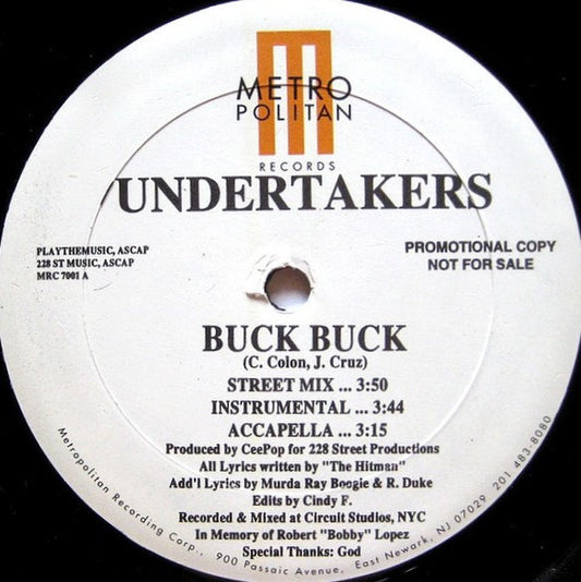 Undertakers (2) : Buck Buck (12", Promo)