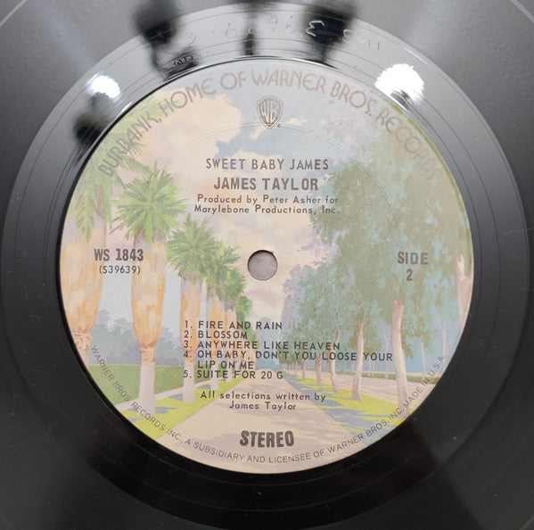 James Taylor (2) : Sweet Baby James (LP, Album, RE)