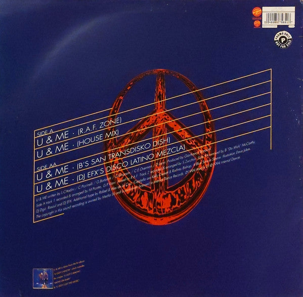 Cappella : U & Me (12")