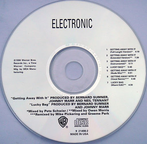 Electronic : Getting Away With It... Compact-Disc Maxi-Single! (CD, Maxi, RP)