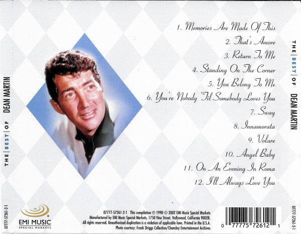 Dean Martin : The Best Of Dean Martin (CD, Comp)