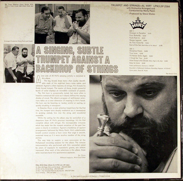 Al Hirt : Trumpet And Strings (LP, Album, Mono)