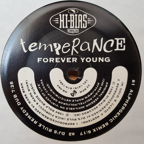 Temperance : Forever Young (12")