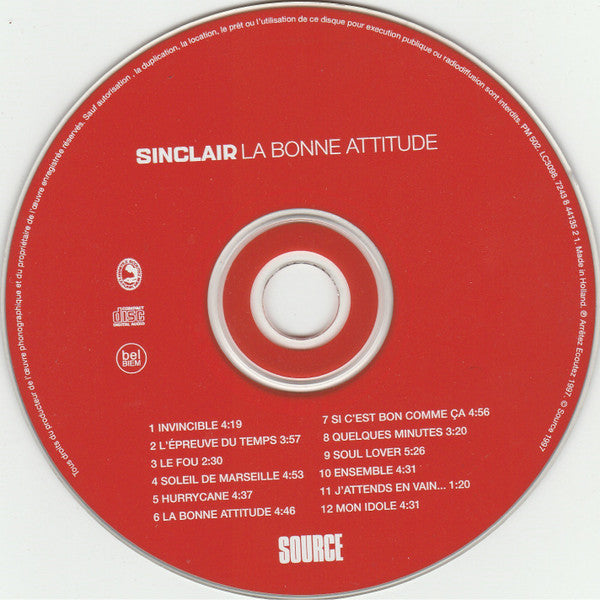 Sinclair (3) : La Bonne Attitude (CD, Album)