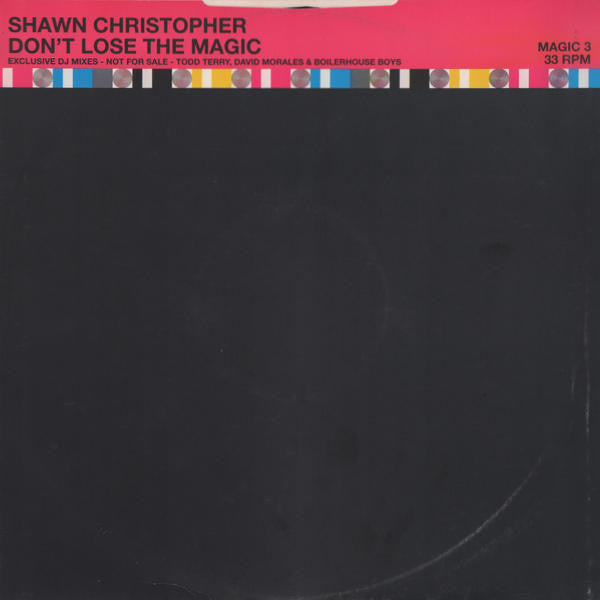 Shawn Christopher : Don't Lose The Magic (12", Promo)