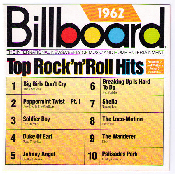 Various : Billboard Top Rock'N'Roll Hits - 1962 (CD, Comp)